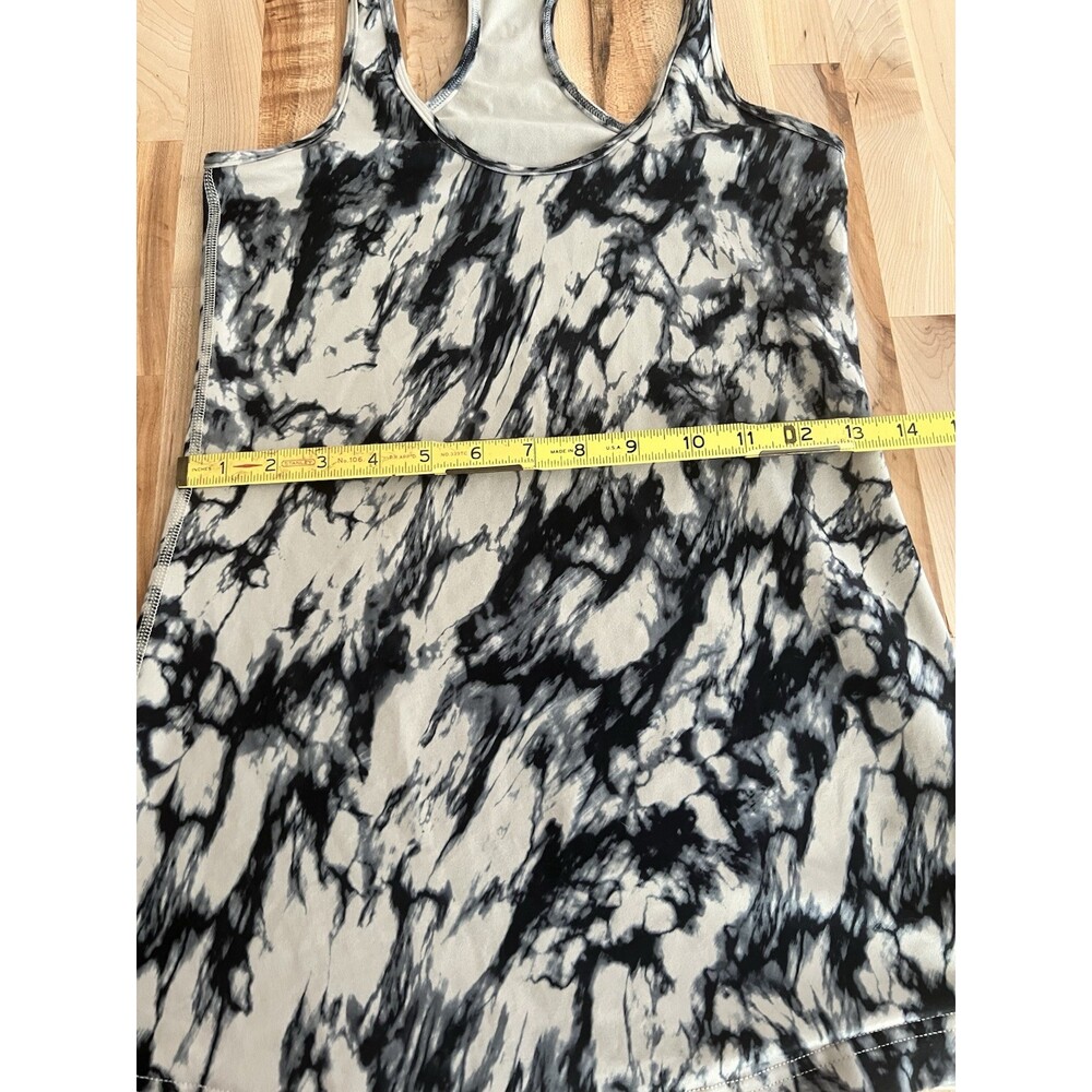 Lululemon Racerback Tank Top Tie Dye Stretch Grey & Black XS/S - Picture 5 of 6